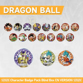 DRAGON BALL SUPER Tinplate Badge Blind Box Collection official merch Goku Gohan Vegeta DBS Anime Merch